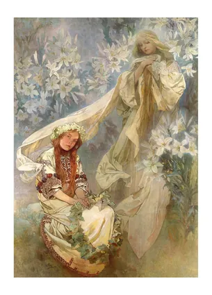 Мадонна с лилиями, 1905 г.