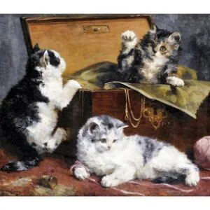 Kittens at Play, 1900