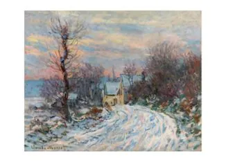 Coming into Giverny in Winter, 1885