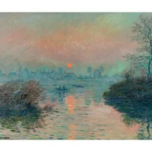 Sunset on the Seine at Lavacourt, Winter Effect, 1880