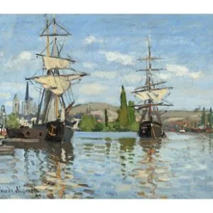 Корабли, плывущие по Сене в Руане, 1872-1873 гг.