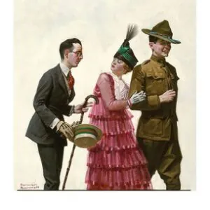 Excuse Me! (Soldier Escorting Woman), 1917