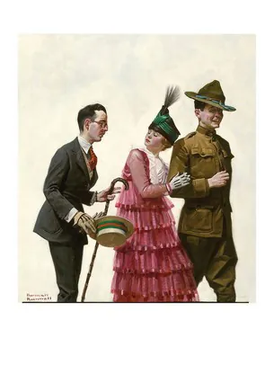 Excuse Me! (Soldier Escorting Woman), 1917