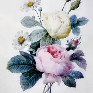 Букет роз с маргаритками, опубликовано в 1834 году