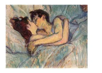 В постели, Поцелуй, 1892 г.